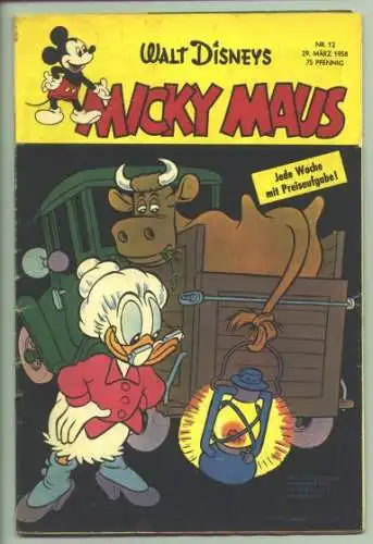 Micky Maus Nr. 12 von 1958. Originalheft ()