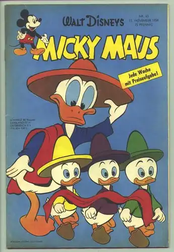 Micky Maus Nr. 45 von 1958. Originalheft (1038021)