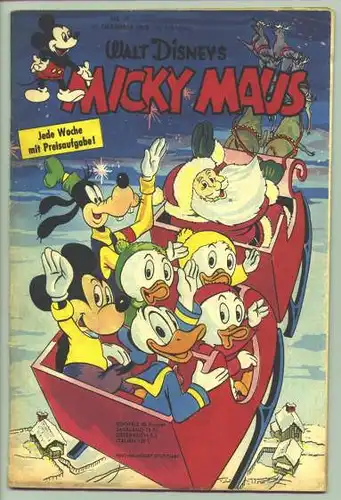 Micky Maus Nr. 51 von 1958. Originalheft (1038025)