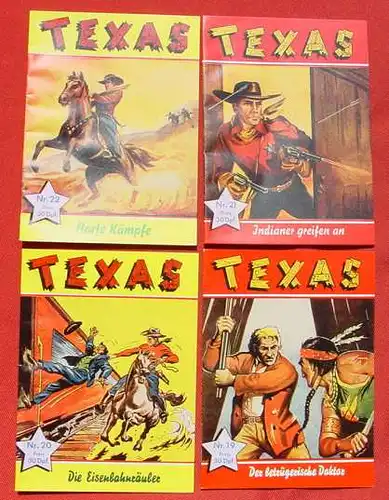 9 x Comic. Texas (Semrau, 30-Pf.-Serie) Nachdruck ()