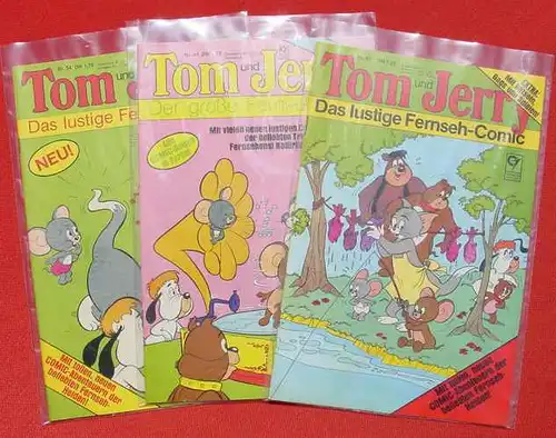 5 x Comic. Tom und Jerry. Condor, Gb. 1976-93 (1038011)