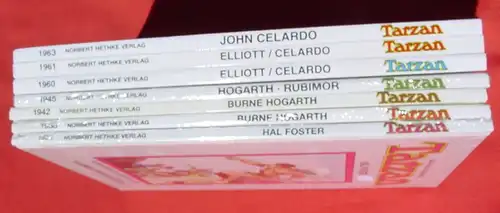 Comic. 7 Tarzan-Buecher Sonntagsseiten ab 1936 ()