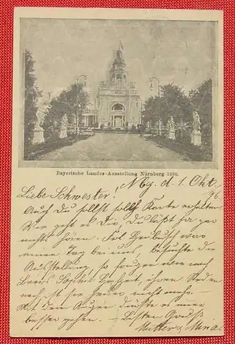 () PK mit aufgedrucktem Wert. Nürnberg, Bay. Landes-Ausstellung 1896, beschrieben, siehe bitte Bilder