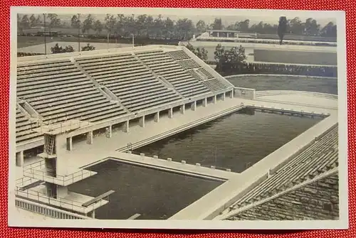 () Olympiade Berlin 1936. Reichssportfeld. Schwimmstadion. Foto-AK Original, siehe bitte Bilder