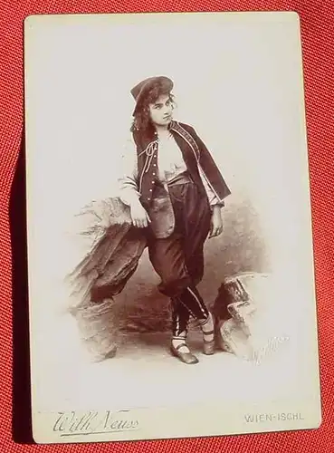 (1047746) Originalfoto auf Karton "Arn ... ? Maxl" Wien, Theater, 1896, siehe bitte Beschreibung u. Bilder