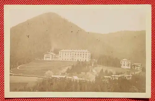 () Altes Foto auf Karton, Semmering Hotel, um 1880 ? Format ca. 11 x 7 cm. Siehe bitte Bilder