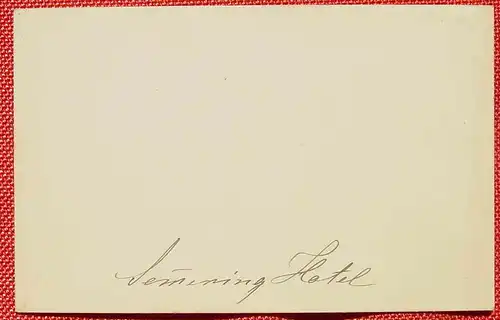 (1047777) Altes Foto auf Karton, Semmering Hotel, um 1880 ? Format ca. 11 x 7 cm. Siehe bitte Bilder