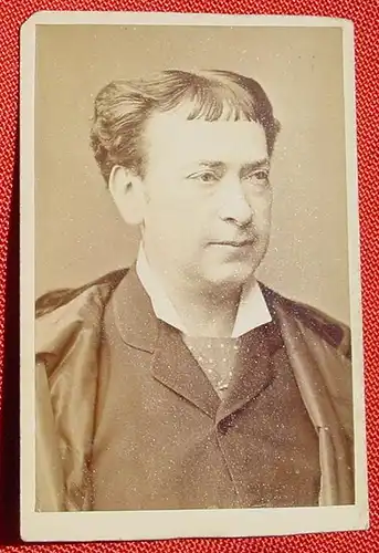 (1047781) Adolf von Sonnenthal 1834-1909, u. a. Wiener Burgtheater, altes Orig.-Foto auf Karton, Format ca. 6,5 x 10 cm, siehe bitte Bilder