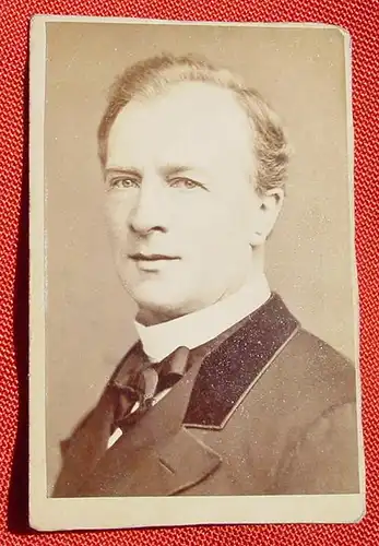 () Ludwig Gabillon 1825-1896, Burgschauspieler, Wien, altes Orig.-Foto auf Karton, Format ca. 6,5 x 10 cm, siehe bitte Bilder