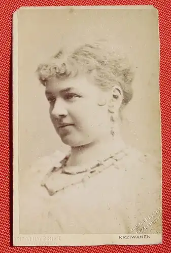 (1047783) Wien, Mila Kupfer-Berger, 1853-1905, altes Orig.-Foto auf Karton, Format ca. 6,5 x 10,5 cm, siehe bitte Bilder