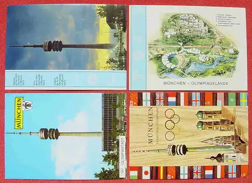 (1047747) Olympiade 1972 München, acht diverse Ansichtskarten in gutem Zustand, siehe bitte Bilder