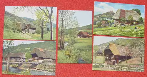 (1047757) Schwarzwald 5 x Kunstkarten, diverse Verlag, um 1920 ? Siehe bitte Bilder