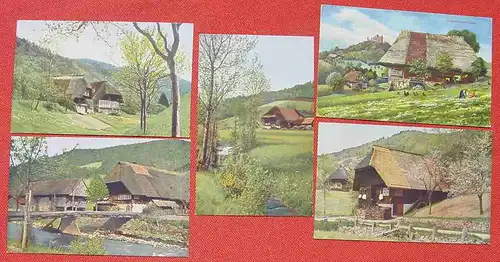 () Schwarzwald 5 x Kunstkarten, diverse Verlag, um 1920 ? Siehe bitte Bilder