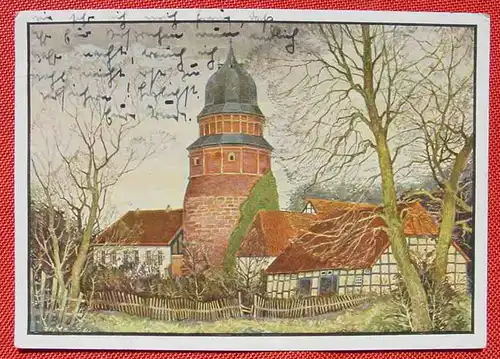 (1047764) Künstlerkarte Robert Koepke "Schloß Diepholz" Stpl. v. 13. 9. 1935, siehe bitte Bilder