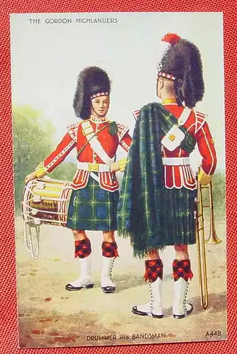 () Schottland The Gordon Highlanders Art Colour Postcard, siehe bitte Bilder