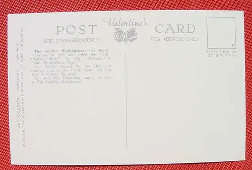 (1047770) Schottland The Gordon Highlanders Art Colour Postcard, siehe bitte Bilder