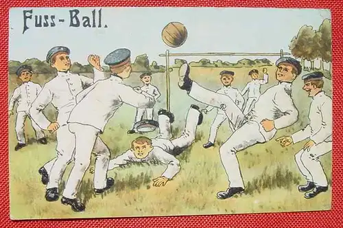 (1047720) Soldatenkarte 1912 mit hübschem Fussball-Motiv, siehe bitte Bilder