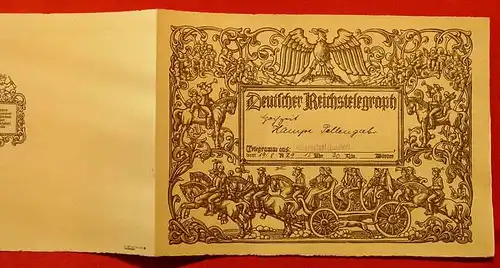 (1018354) Huebsches Schmuck-Telegramm von 1929. Deutsches Reich