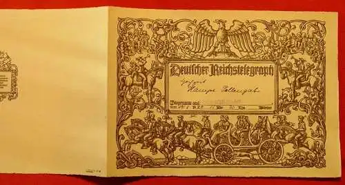 () Huebsches Schmuck-Telegramm von 1929. Deutsches Reich