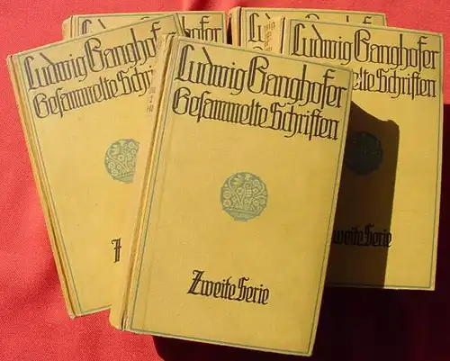 () Ganghofer. Gesammelte Schriften. 5 Doppelbaende. Bonz u. Comp., Stuttgart