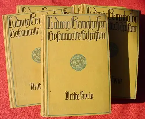 () Ganghofer. Gesammelte Schriften. 5 Doppelbaende. Bonz u. Comp., Stuttgart