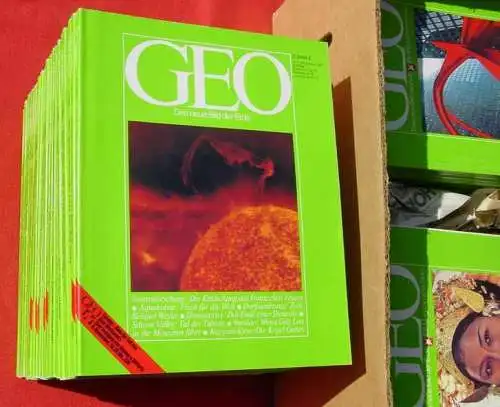 (intern ) TOP Sammlung von über 50 x  GEO-Magazine aus 1978-1982.  Sehr schöne und gepflegte Sammlung von GEO-Magazinen aus der Zeit 1978-1982. Die Versandkosten betragen pauschal ab Euro 25,00 (BRD) für 3 versicherte Hermespakete. GEO –...