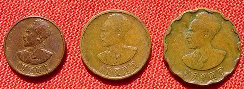 3 x alte Muenzen. Ethopien, vermutlich 5, 10, 25 Cents (1038291)