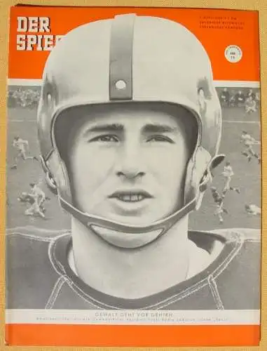 !! Neu : Versandkosten ab Euro 3,00 ( intern : ) "Der Spiegel" vom 7. April 1954. Football-Profi 'Eddie LeBaron'  Sehr gut erhaltene Ausgabe des bekannten Nachrichtenmagazins vom 7. April 1954 mit Titelbild und großer Titelgeschichte über den...