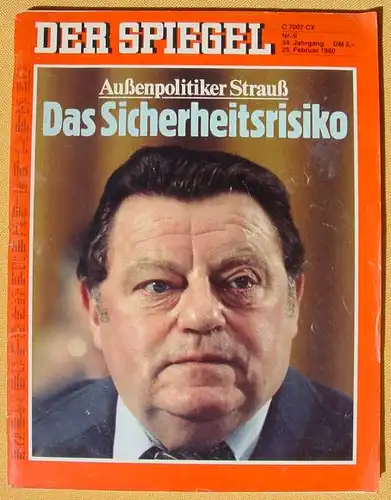 Der Spiegel vom 25. Feb. 1980. 'Franz Josef Strauss' (1006259)