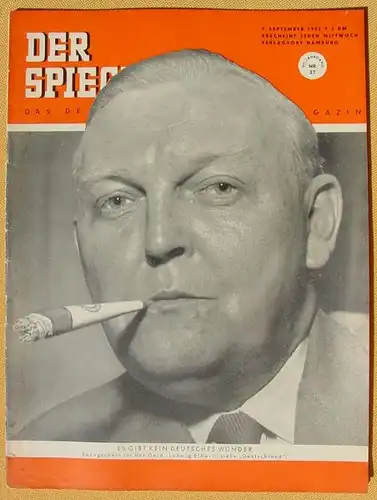 Ludwig Erhard. "Der Spiegel" vom 9. Sept. 1953 (1006441)