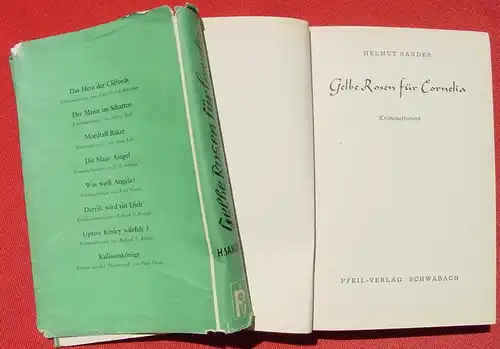 Helmut Sander "Gelbe Rosen fuer Cornelia". Kriminalroman. 1951 (0320120)