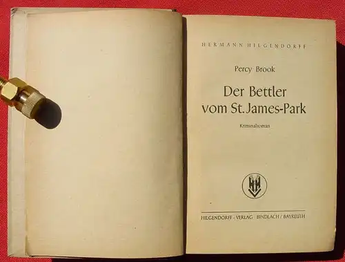 Hermann Hilgendorff  "Der Bettler vom St. James-Park". Kriminalroman (0320229)