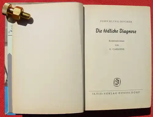 John Kling-Buecher "Die toedliche Diagnose". Kriminalroman (0320253)