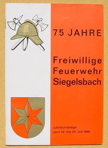 Festschrift. 75 J. Feuerwehr Siegelsbach 1966 (0082592)