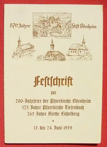 Festschrift. 200-Jahre Pfarrkirche Odenheim, 1979 (0082599)