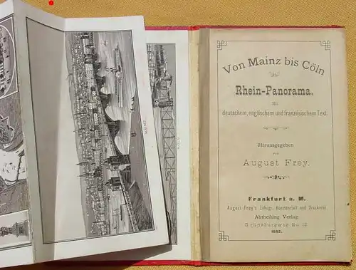 Neues Rhein-Panorama von Mainz bis Coeln. Kunstanstalt 1892 ()