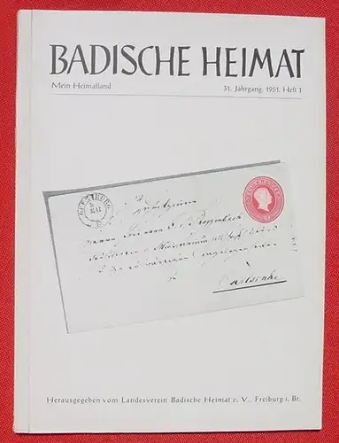 Badische Heimat. 1951 : Heft Nr. 1 ()