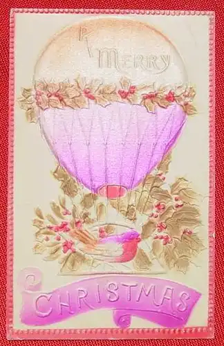 AK Weihnacht, Ballon, 1910 (1032772)