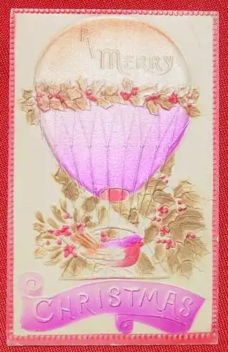 AK Weihnacht, Ballon, 1910 ()