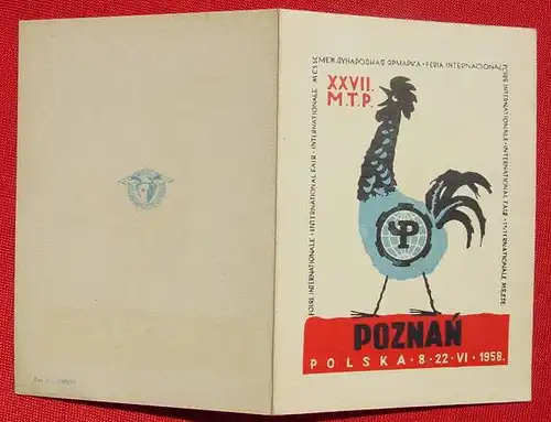 Polen POZNAN Faltkarte 1958 ()