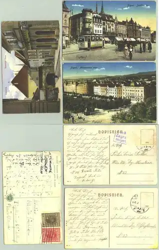 Zagreb / Kroatien. 3 x um 1918-1929 (1030178)
