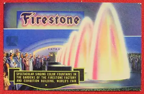 AK Reklame Firestone USA 1934 (1032896)
