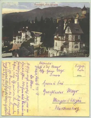 Sinaia, Rumänien  1918 (1026591) Alte Ansichtskarte. Postalisch nicht gelaufen, beschrieben 1918