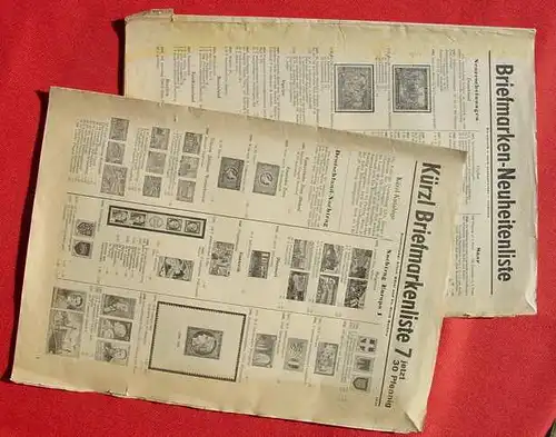 Kuerzl Briefmarkenlisten 1947-1956 ()