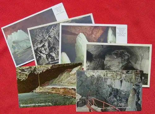(1025571) 6 Ansichtskarten. Motiv : Höhlen. Vermutlich Österreich. Nur 1 AK postalisch gelaufen um 1910 / Semriach
