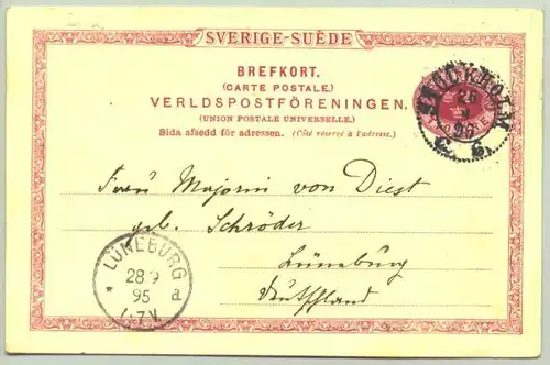 Ganzsache Schweden 1895 (1017237/079)