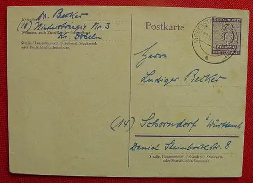 6 Pf. GS 1945 Deutsche Post (intern : 1016332)