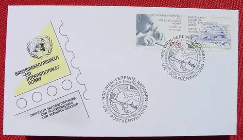 (1038646) Brief. Wien UN-Post. SST Briefmarkensammeln 1986