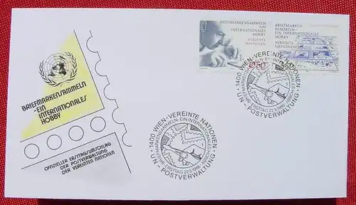 () Brief. Wien UN-Post. SST Briefmarkensammeln 1986