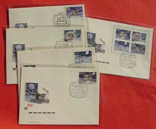 (1047409) 5 x Kuverts Raumfahrt Russland 1971. TOP Zustand. Siehe bitte Bilder # Weltraumfahrt